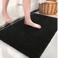 thumbnail image 1 of Softlife Absorbent Bathroom Rugs Microfiber Non Slip Bath Mat for Bathroom Soft Shaggy Rug,20"x32",Black, 1 of 6