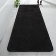 thumbnail image 1 of Softlife Absorbent Bathroom Rugs Microfiber Non Slip Bath Mat for Bathroom Soft Shaggy Rug,71"x24",Black, 1 of 6