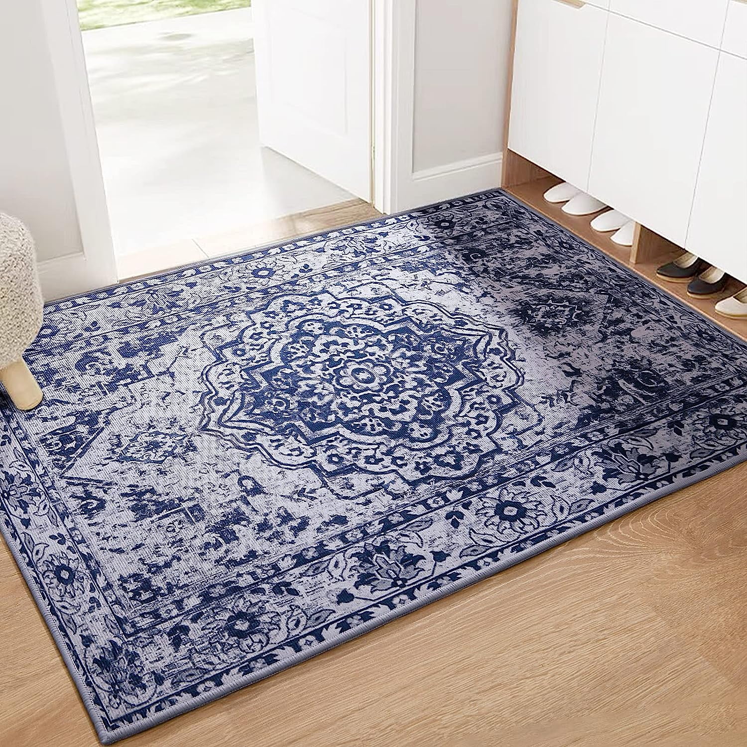 Traditional Area Rug Softlife Oriental Traditional Area Rug for Living Room Durable Washable ...
