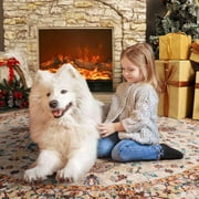 Softlife Oriental Traditional Area Rug for Living Room Durable Washable Persian Carpet Non Slip Boho Rugs for Bedroom,5x5, Orange