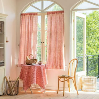 Best Home Fashion Marry Me Blackout Grommet Curtain Panel Pair with Tulle Overlay New Pink