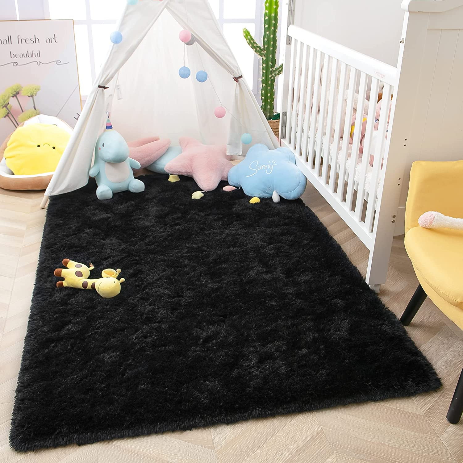 Softlife Stylish Soft Shaggy Velvet Carpet for Living Room Bedroom