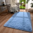 thumbnail image 1 of Softlife Stylish Soft Shaggy Velvet Carpet for Living Room/Bedroom, Fluffy Area Rugs,4'x5.9',Skyblue, 1 of 7