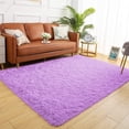 thumbnail image 1 of Softlife Stylish Soft Shaggy Velvet Carpet for Living Room/Bedroom, Fluffy Rugs,6' x 9',Purple, 1 of 7