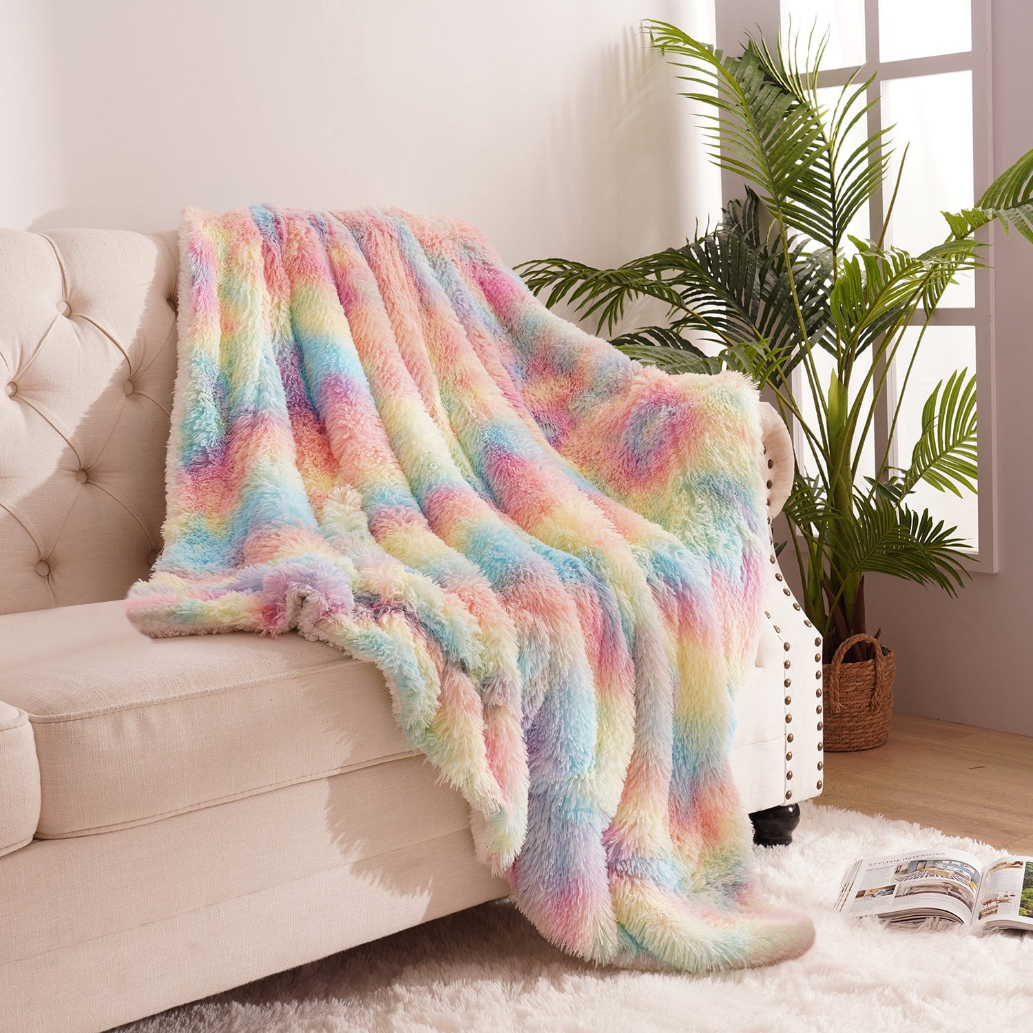 Softlife Super Soft Cute Blanket for Sofa and Girls Kids Bedroom 50 x60