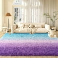 thumbnail image 1 of Softlife Super Soft Plush Tie Dye Velvet Rugs for Home Decor,Fluffy carpet For Living Room,Bedroom,6'x9',Gradient Blue Purple, 1 of 7