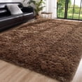 thumbnail image 1 of Softlife Soft Rug Living Room Fluffy Rugs for Dorm Room Cute Plush Carpet Bedroom,3'x5',Brown, 1 of 6
