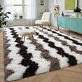 thumbnail image 1 of Softlife Super Soft Rug For Living Room Fluffy Rugs For Dorm Room Cute Plush carpet For Bedroom,6' x 9',Stripe, 1 of 7