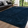 thumbnail image 1 of Softlife Super Soft Rug For Living Room Fluffy Rugs For Dorm Room Cute Plush carpet For Bedroom,6' x 9',Dark Blue, 1 of 6
