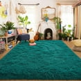 thumbnail image 1 of Softlife Super Soft Rug For Living Room Fluffy Rugs For Dorm Room Cute Plush carpet For Bedroom,6' x 9',Dark Green, 1 of 7