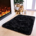 thumbnail image 1 of Softlife Super Soft Rug for Living Room Kids Room Fluffy Rugs for Dorm Room Cute Plush Carpet for Bedroom,2' x 3',Black, 1 of 7