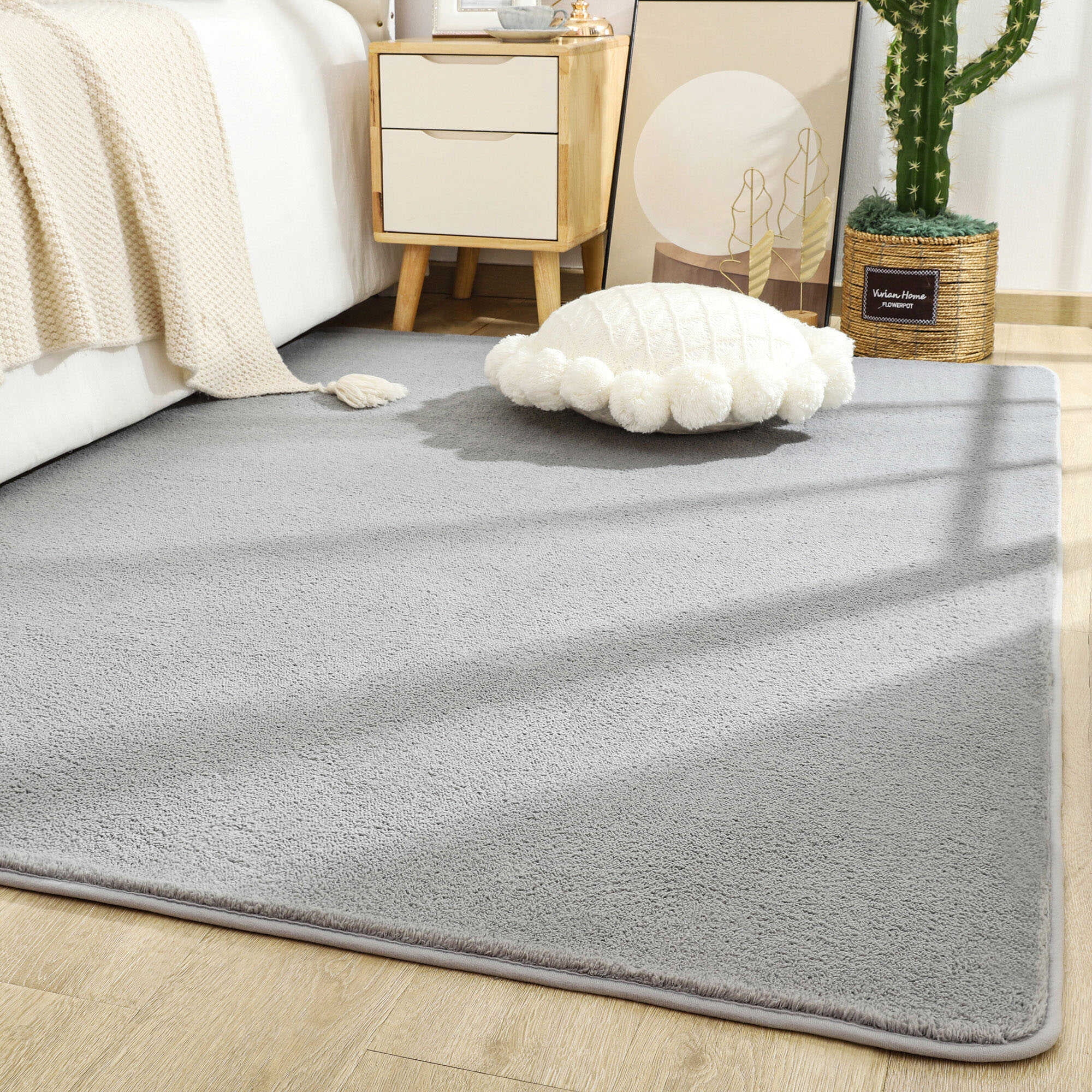 Softlife Ultra Cozy Area Rug Stylish Shag Plush Carpets for Bedroom