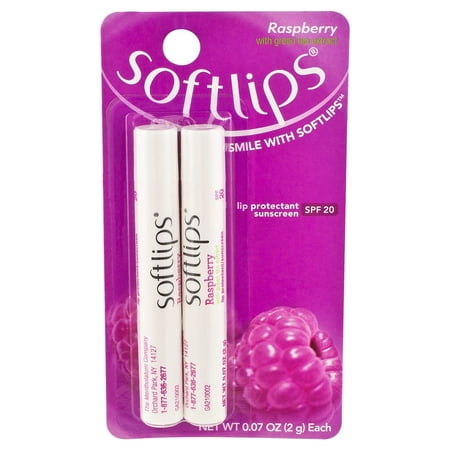 Softlips Lip Balm with Spf 20 - Raspberry (Pack of 20)