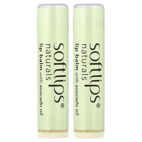 Softlips Naturals, Moisturizing Lip Balm with Avocado Oil, Creamy Vanilla Chai, 2 Sticks, 0.15 oz (4.2 g) Each