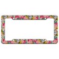 thumbnail image 1 of Softly Flowers Floral Pattern License Plate Tag Frame, 1 of 4