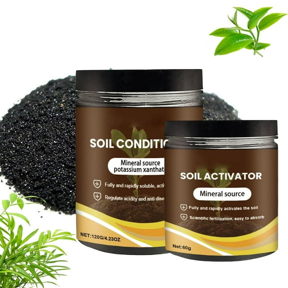 Softmildty Soil Activator for Plants, Softmildty Soil Activator, Soils Activated Treasure, Liquid Fertilizer for Indoor & Outdoor Plants, for More Vibrant Plant