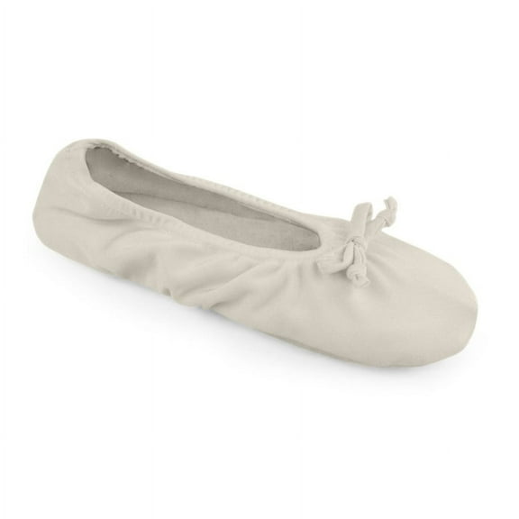 Softones by MUK LUKS Women's Stretch Satin Ballerina Slipper