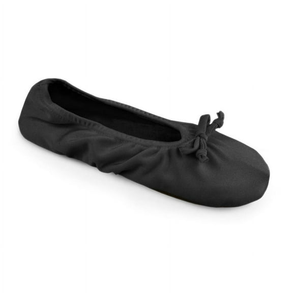 Softones by MUK LUKS Women's Stretch Satin Ballerina Slipper