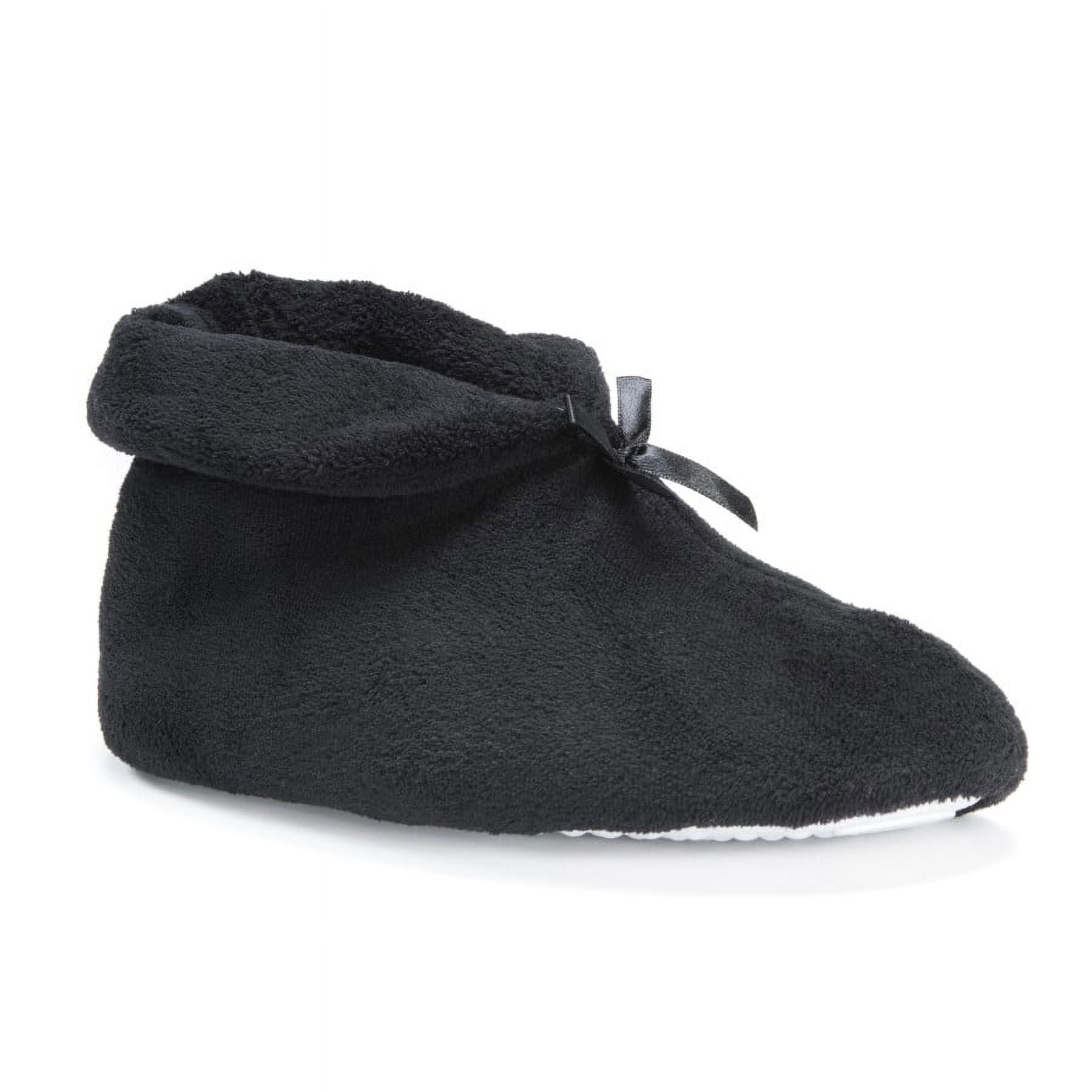 Softones by MUK LUKS Women's Terry Cuff Slipper Booties - Walmart.com