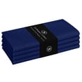 thumbnail image 1 of Softopia Cotton Dinner Table Fabric Napkins 17"x17", Set of 4, Indigo Blue, 1 of 7