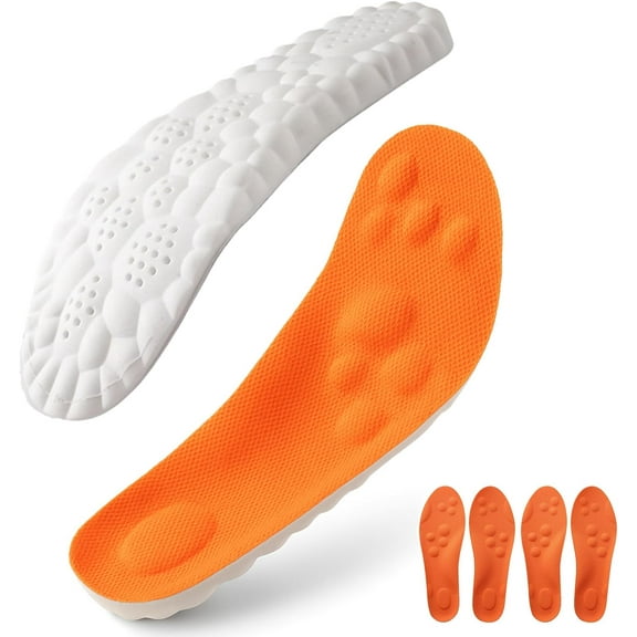 Softr Steps Insoles - 2 Pairs Softer Insoles for Men Women, 4D Cloud Memery Foam Steppers Insole