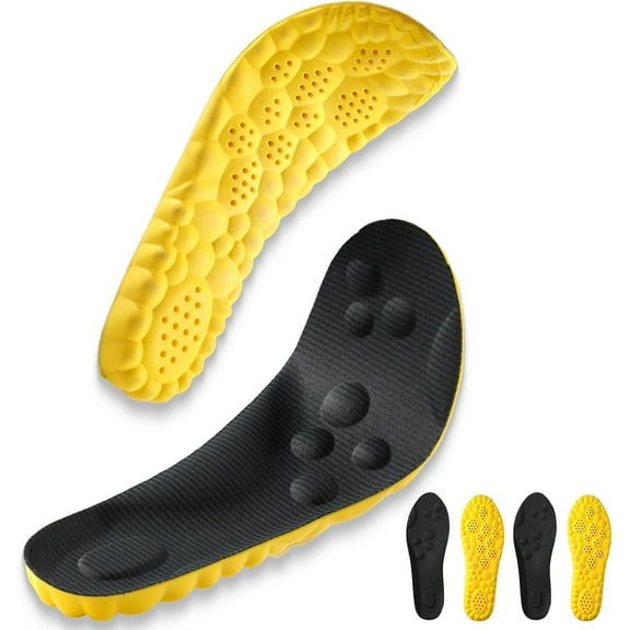 Softr Steps Insoles - 2 Pairs Softer Insoles for Men Women, 4D Cloud Memery Foam Steppers Insole