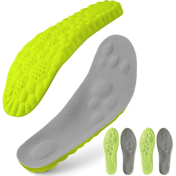 Softr Steps Insoles - 2 Pairs Softer Insoles for Men Women, 4D Cloud Memery Foam Steppers Insole