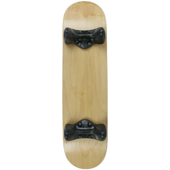 Softrucks Skateboard Indoor Practice Complete 8" Natural Deck with Black Trucks