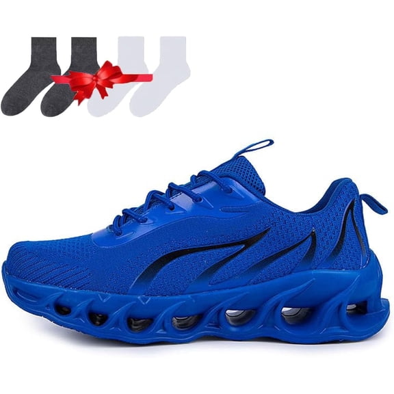 Unisex Breathable Mesh Running Sneakers for Men Women, Anti Slip Sole Athletic Shoes, Lightweight Cushioned Walking Shoes for Gym Jogging Daily Wear