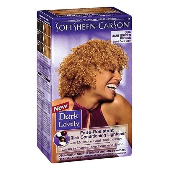 Softsheen Carson Dark And Lovely Hair Color #384 Light Golden Blonde - 1 Ea, 2 Pack