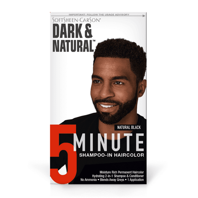 Softsheen-Carson Dark & Natural Shampoo-In Permanent Men's Hair Color, Natural Black