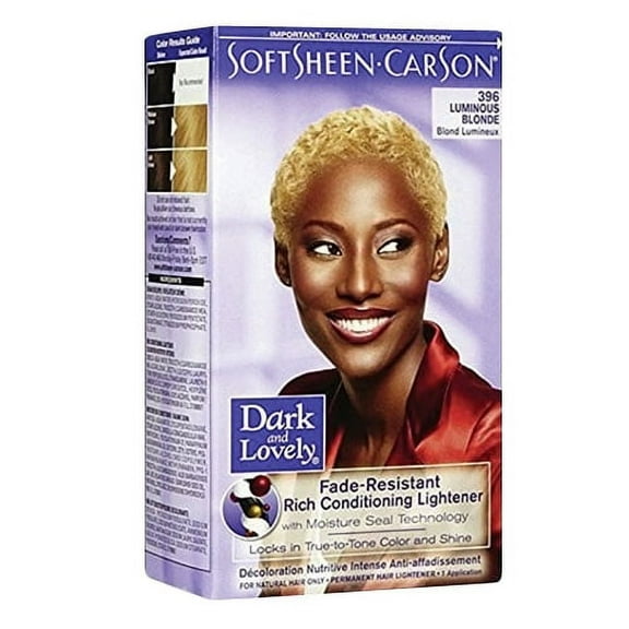 Softsheen Carson Dark and Lovely Reviving Colors Semi-Permanent Haircolor, Luminous Blonde 396 - Kit, 6 Pack