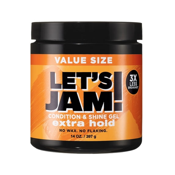 Softsheen Carson Let's Jam! Condition and Shine Gel, for Frizzy Hair and Frizz Control, 14 oz