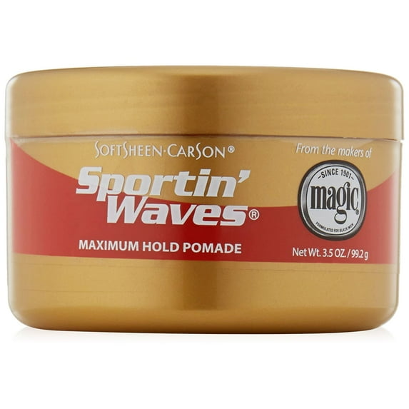 Softsheen Carson Sportin' Waves Maximum Hold Pomade, 3.5 Oz, Pack of 6