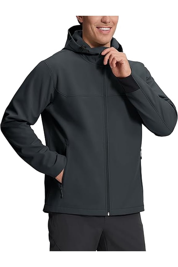 Softshell Jacket Men Pioneer Camp Waterproof Hooded Lightweight
