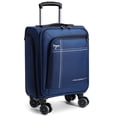 thumbnail image 1 of Softside Carry on Luggage Airline Approved, 17 Inch Underseat Carry-on Luggage with Removable Spinner Wheels, Small Personal Item Suitcase for Travel Business (Black, 17 inch_Underseat), 1 of 9