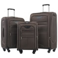 thumbnail image 1 of Softside Expandable 3 Piece Luggage Set Lightweight Spinner Suitcase with TSA Lock for Travelers, Durable Hardshell Carry-On Checked Bags for Airplane Trips and Vacations, 1 of 8