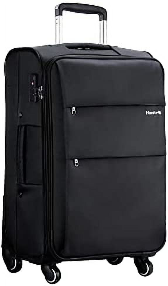 Softside Expandable Luggage with Spinner Wheels, Lightweight upright