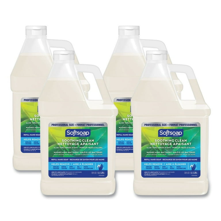 Liquid Hand Soap Refill with Aloe, Aloe Vera Fresh Scent, 1 gal Refill Bottle, 4/Carton Liquid Hand Soap Refill with Aloe, Aloe Vera Fresh Scent, 1 gal Refill Bottle, 4/Carton