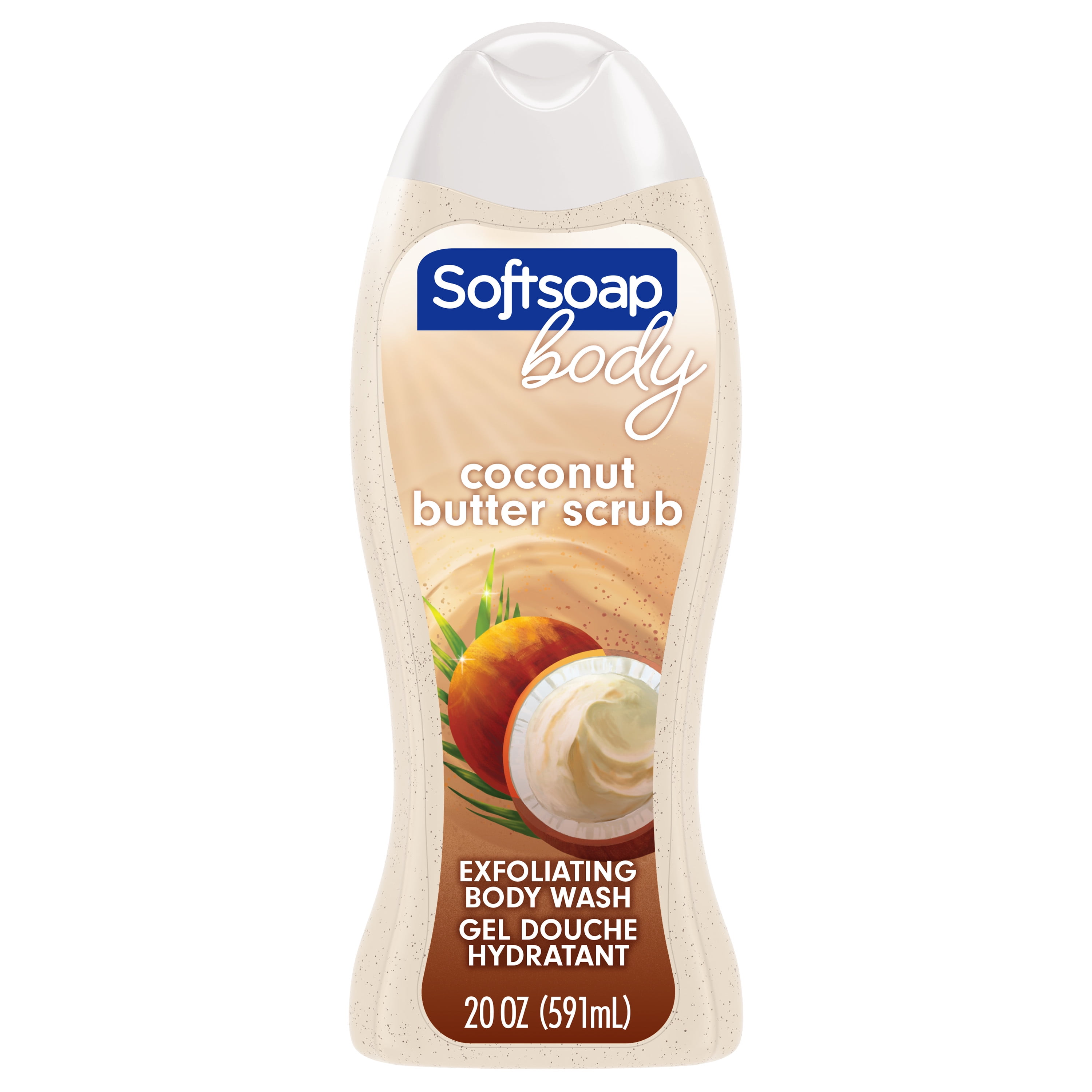 Softsoap Coconut Butter Scrub Body Wash, 20 oz.