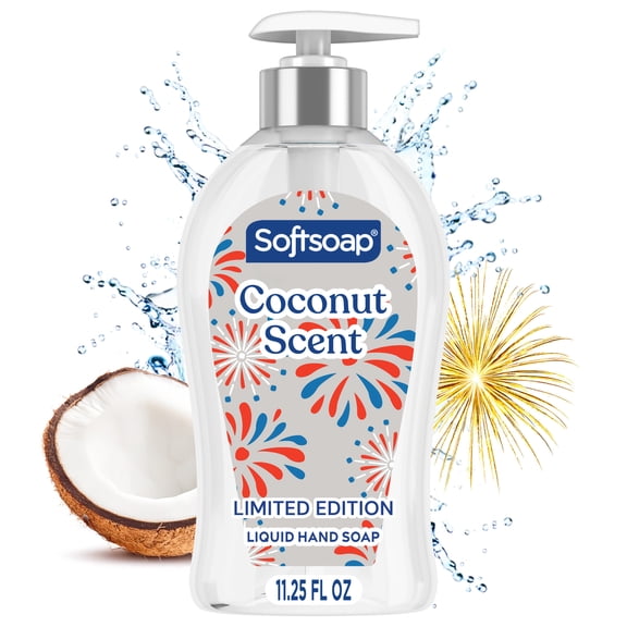 Softsoap Limited Edition Liquid Hand Soap, Coconut Scent, 11.25 fl oz Pump Bottle