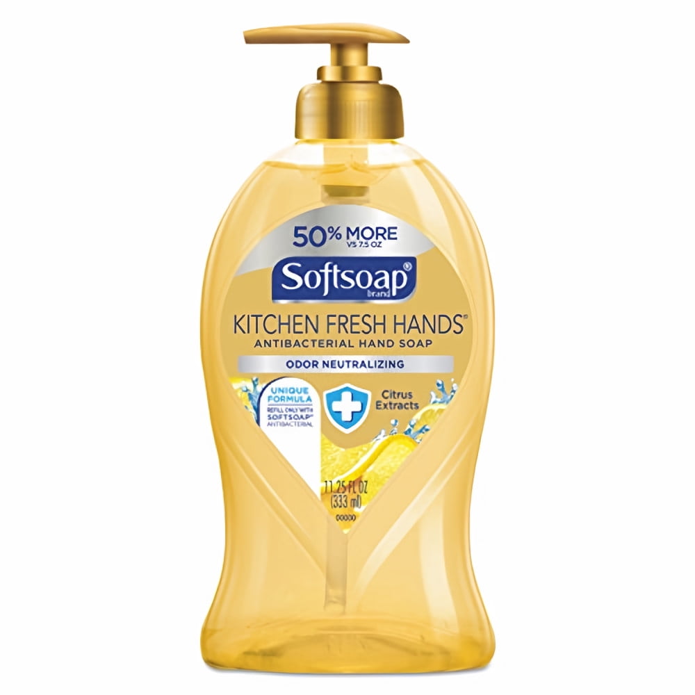 Softsoap Antibacterial Hand Soap Pump Kitchen Fresh Hands 11.25 oz (Pack of 8)