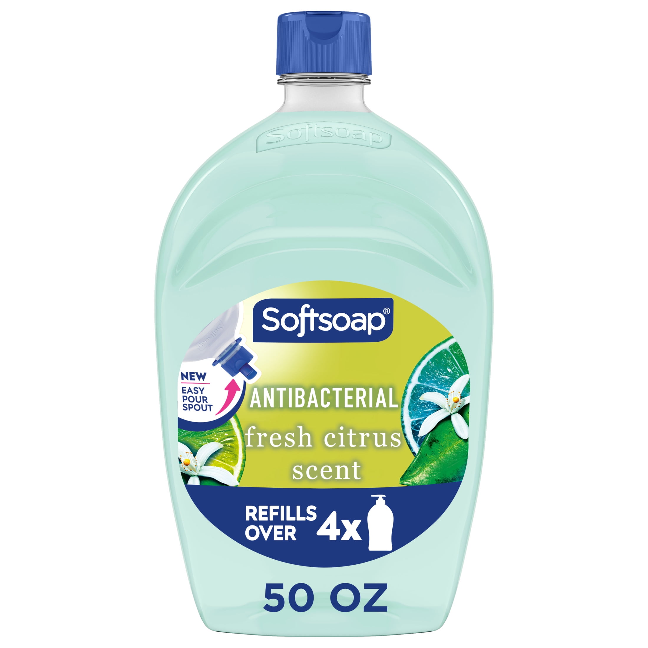 Softsoap Antibacterial Liquid Hand Soap,  Fresh Citrus Scent, 50 fl oz Refill