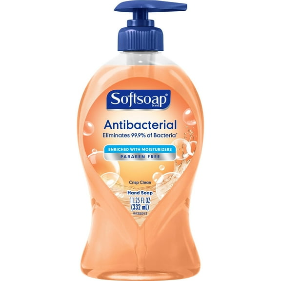 Softsoap Antibacterial Liquid Hand Soap 6 x 11.25 oz Crisp Clean