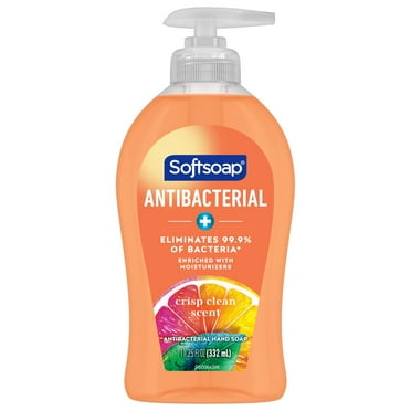 Softsoap Antibacterial Liquid Hand Soap, Crisp Clean, 11.25 Fluid Ounce Bottle