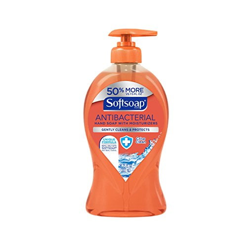 Softsoap Antibacterial Liquid Hand Soap with Moisturizers, Crisp Clean Scent, 11.25 fl oz