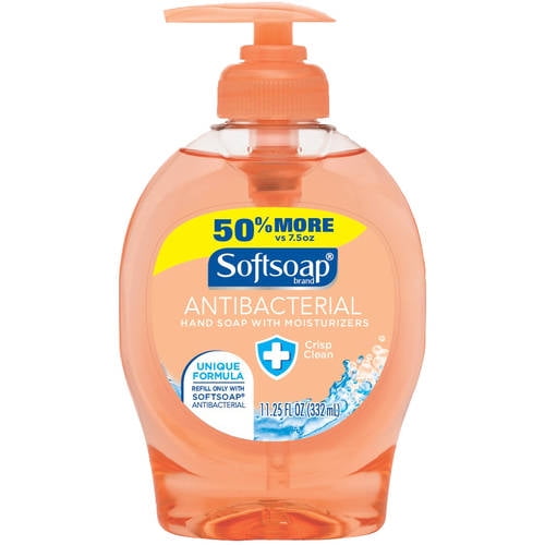 Softsoap Antibacterial Liquid Hand Soap, Crisp Clean - 11.25 fl oz