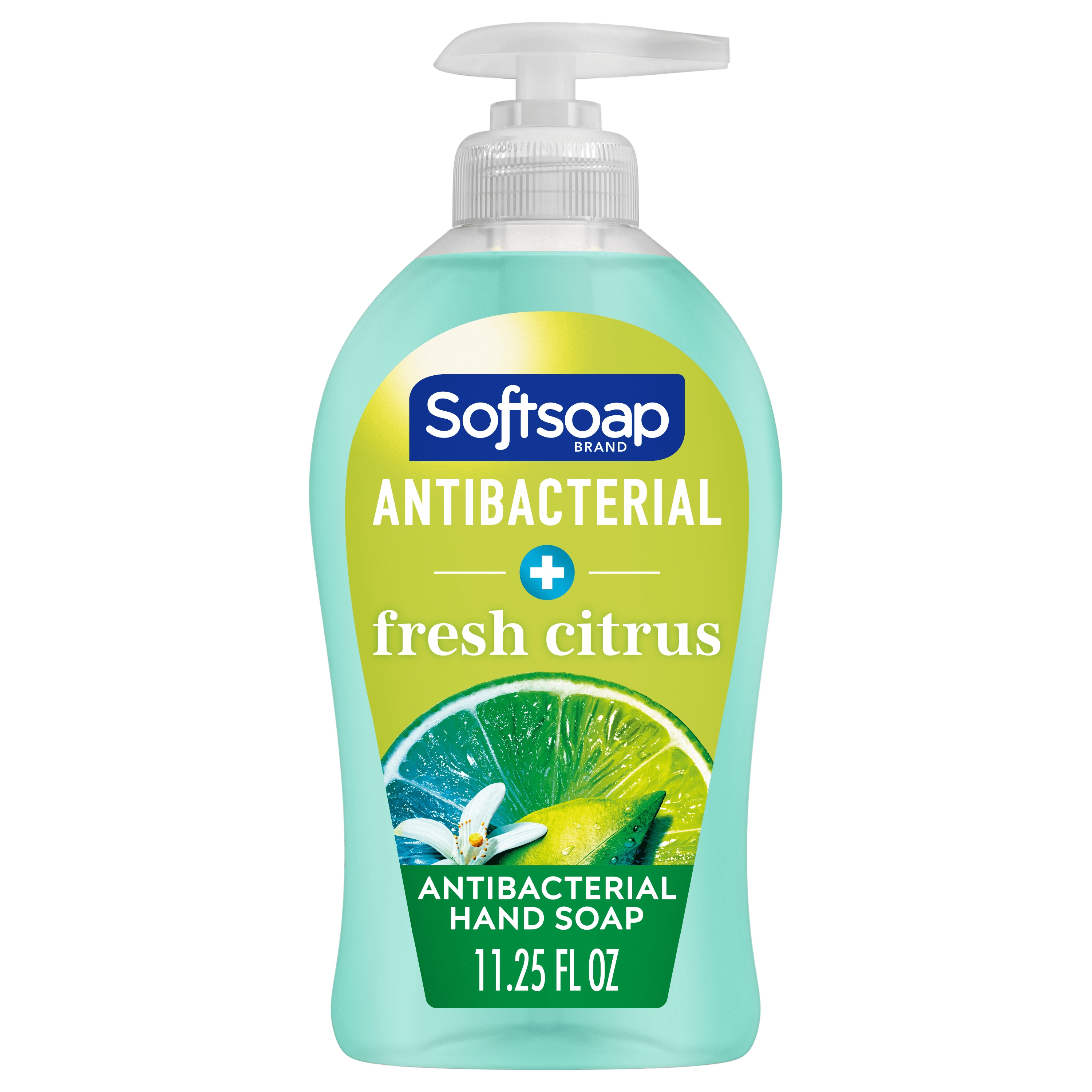Softsoap Antibacterial Liquid Hand Soap, Fresh Citrus Scent Hand Soap, 11.25 oz Bottle