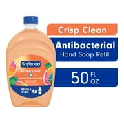 Softsoap Crisp Clean Antibacterial Liquid Hand Soap, 50 fl oz Refill Bottle