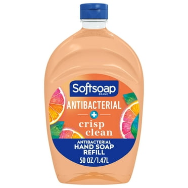 Softsoap Antibacterial Liquid Hand Soap Refill, Crisp Clean, 50 Fluid Ounce Bottle